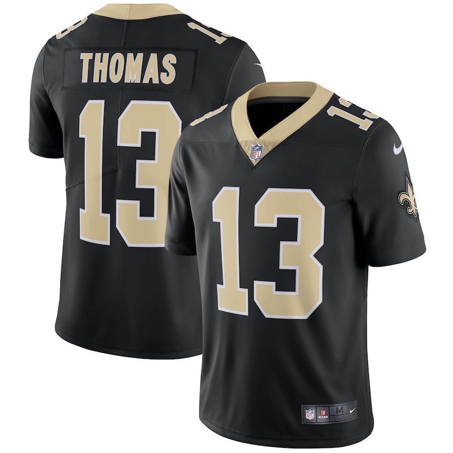 Men New Orleans Saints 13 Michael Thomas Nike Black Vapor Untouchable Limited Player NFL Jersey